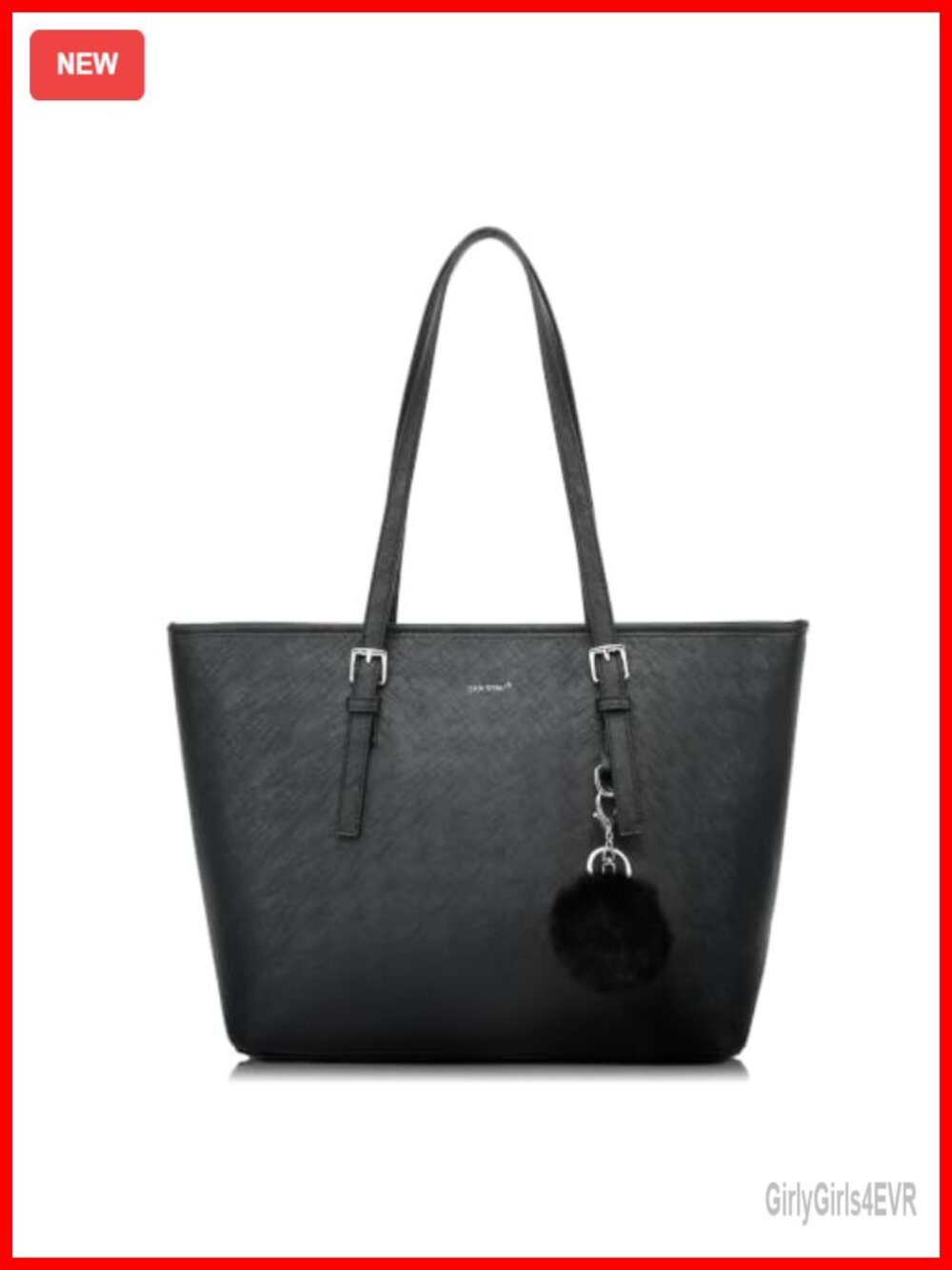 TANTOMI Tote Bag for Women Zipper Handbags PU Leather Purse Work Tote